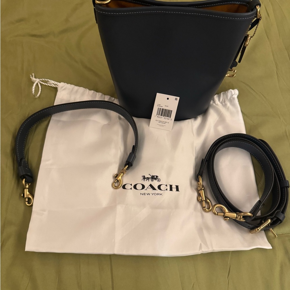 Coach Dakota bucket bag 16 in denim